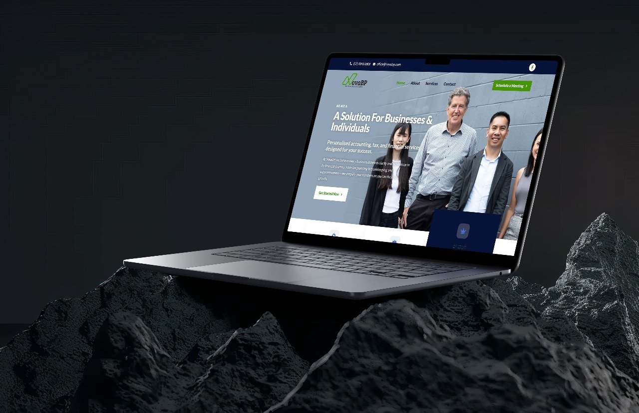 NovaBP website — accounting and financial services homepage